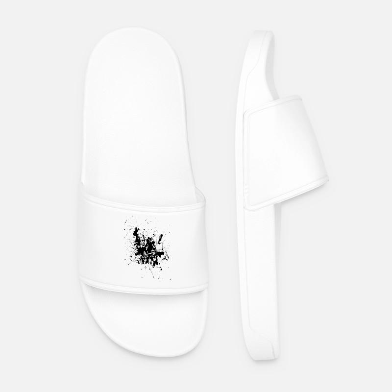 Black.Splash - Men’s Pool Sliders - white