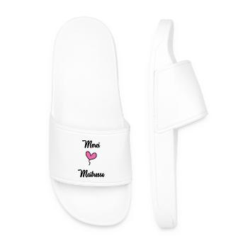 MAÎTRESSE. MAITRE. MERCI. MERCI MAÎTRESSE - Claquettes Homme - blanc - Devant