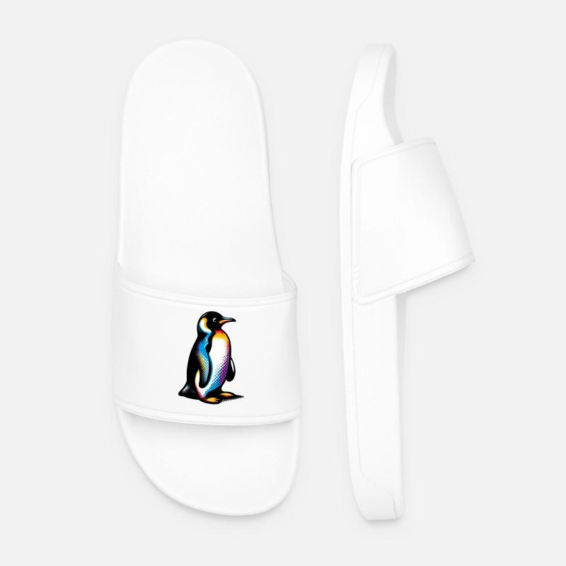 Pinguin - Männer Badelatschen - Weiß