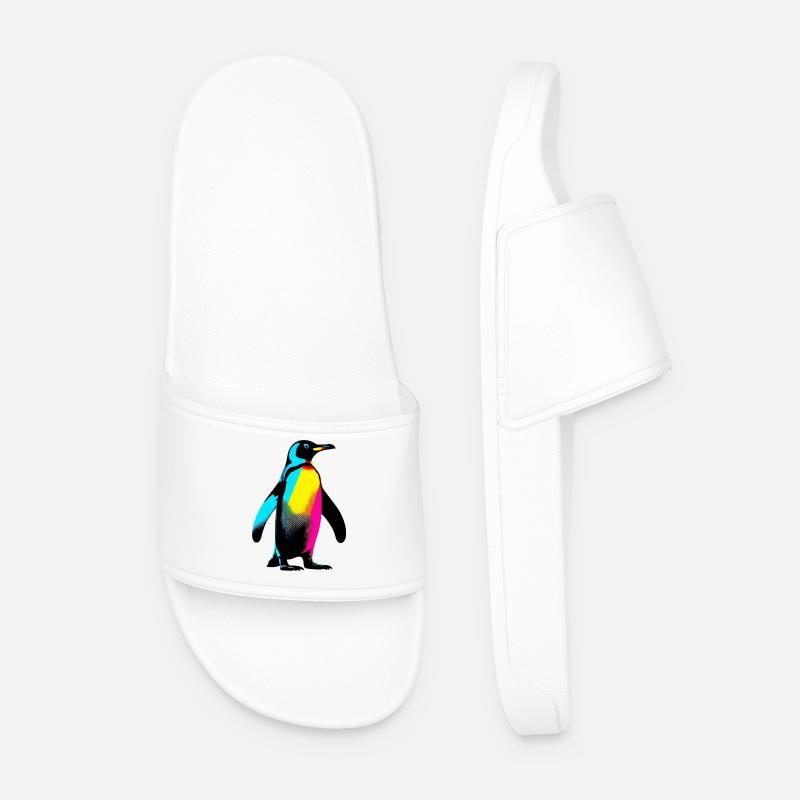 Pinguin - Männer Badelatschen - Weiß