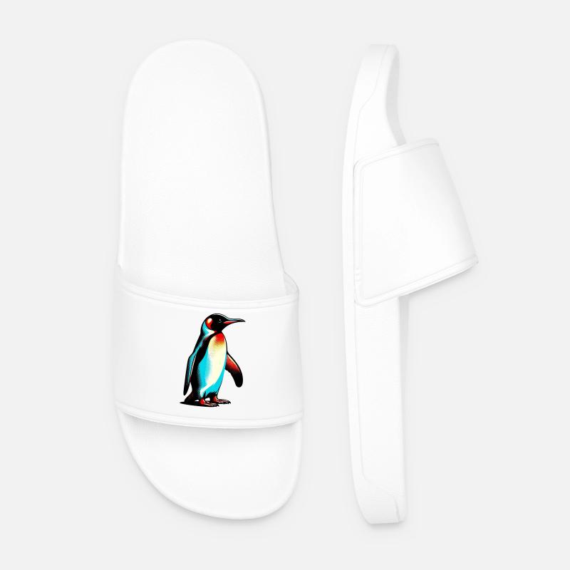 Pinguin - Männer Badelatschen - Weiß