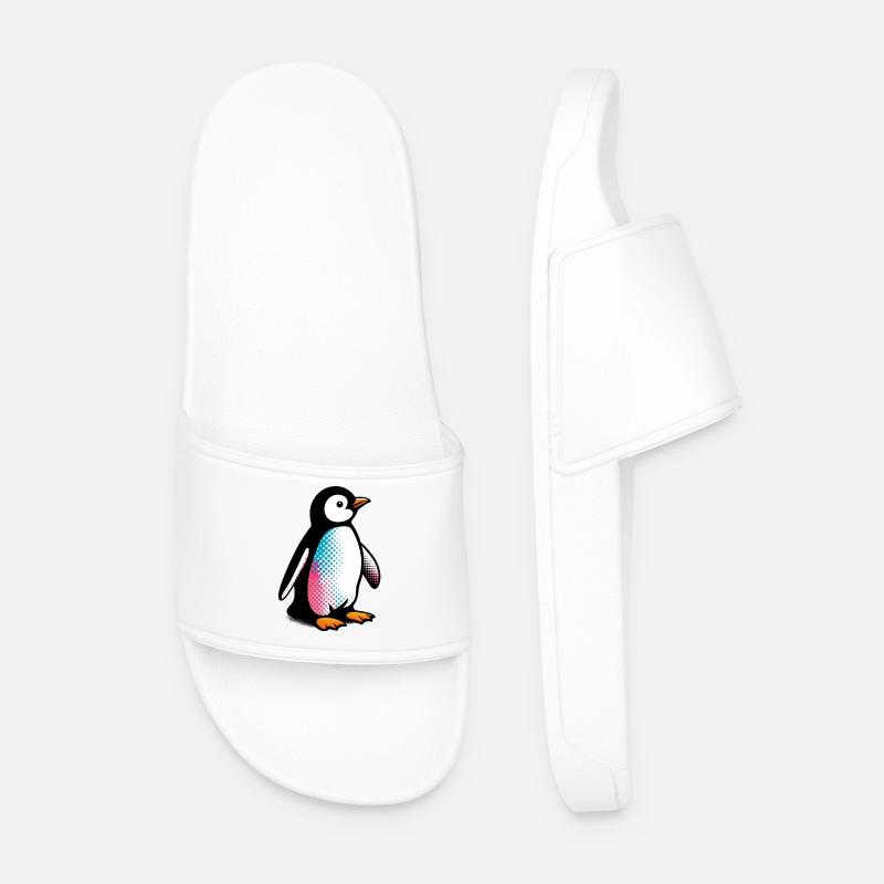 Pinguin - Männer Badelatschen - Weiß