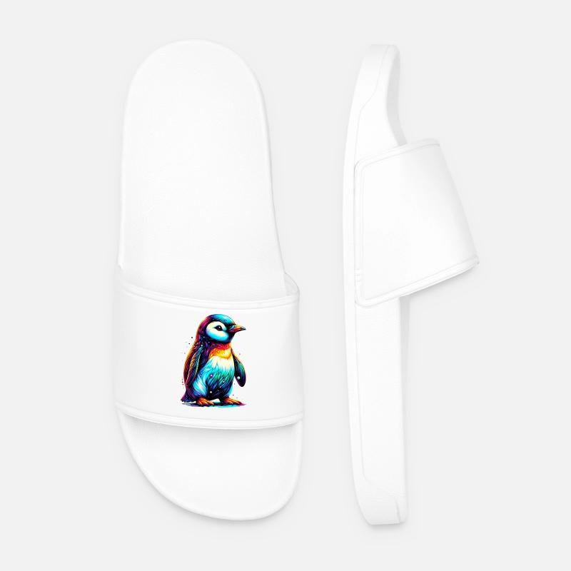 Pinguin - Männer Badelatschen - Weiß