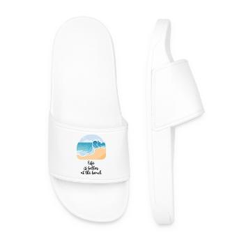 L’amour de la plage - Claquettes Homme - blanc - Devant