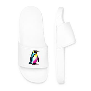 Penguin - Men’s Pool Sliders - white - Front