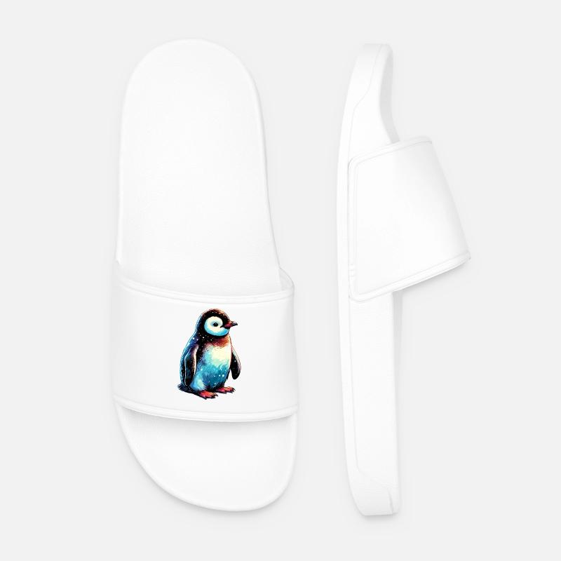 Pinguin - Männer Badelatschen - Weiß