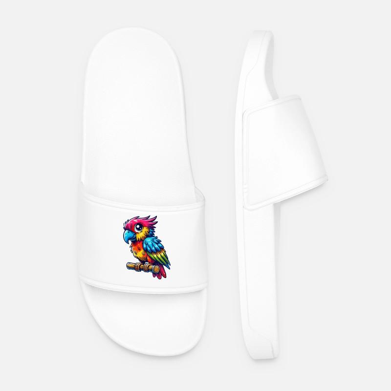 parrot - Men’s Pool Sliders - white