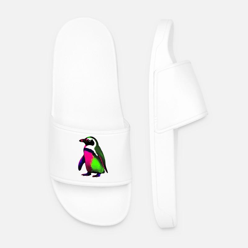 Pinguin - Männer Badelatschen - Weiß