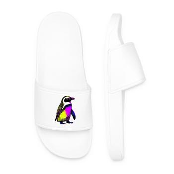 Penguin - Men’s Pool Sliders - white - Front