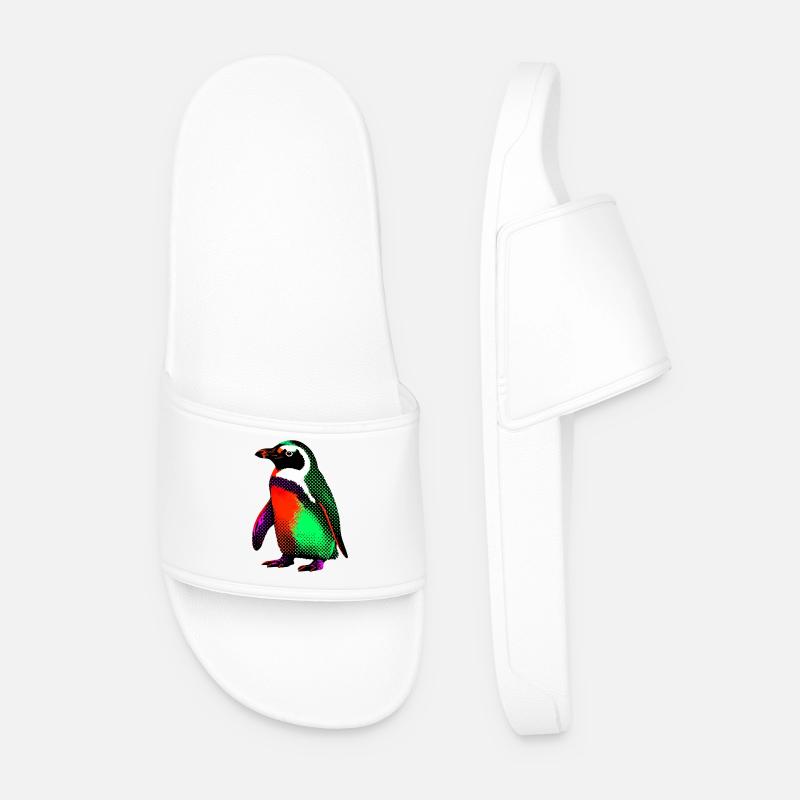 Pinguin - Männer Badelatschen - Weiß