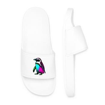 Penguin - Men’s Pool Sliders - white - Front