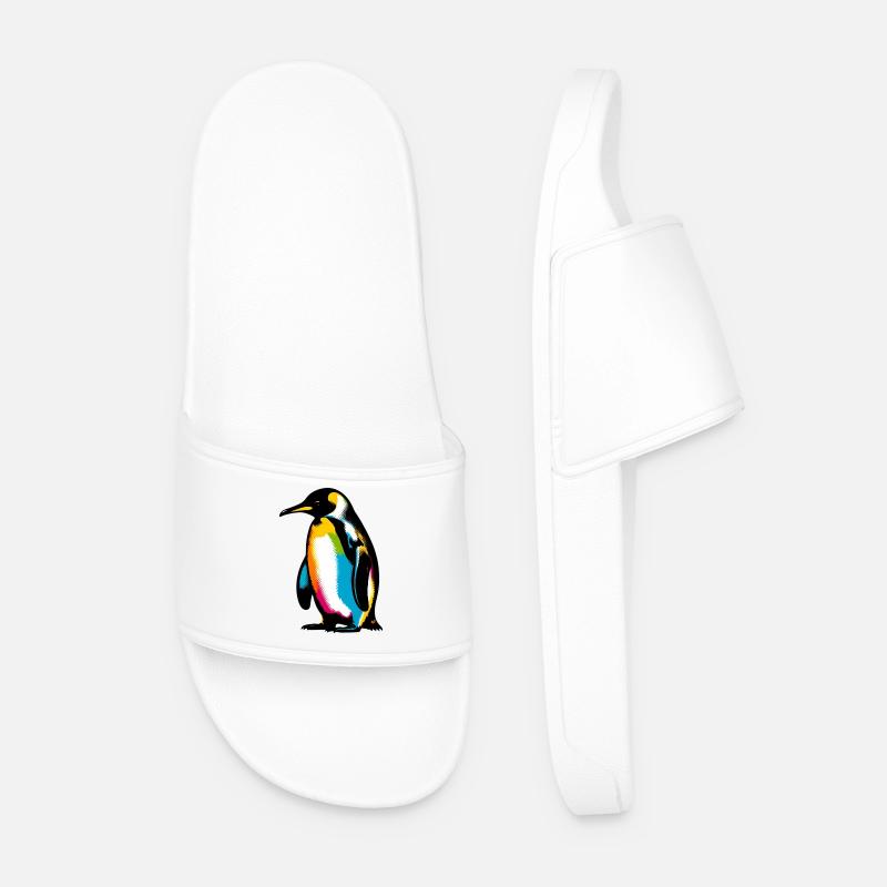Pinguin - Männer Badelatschen - Weiß