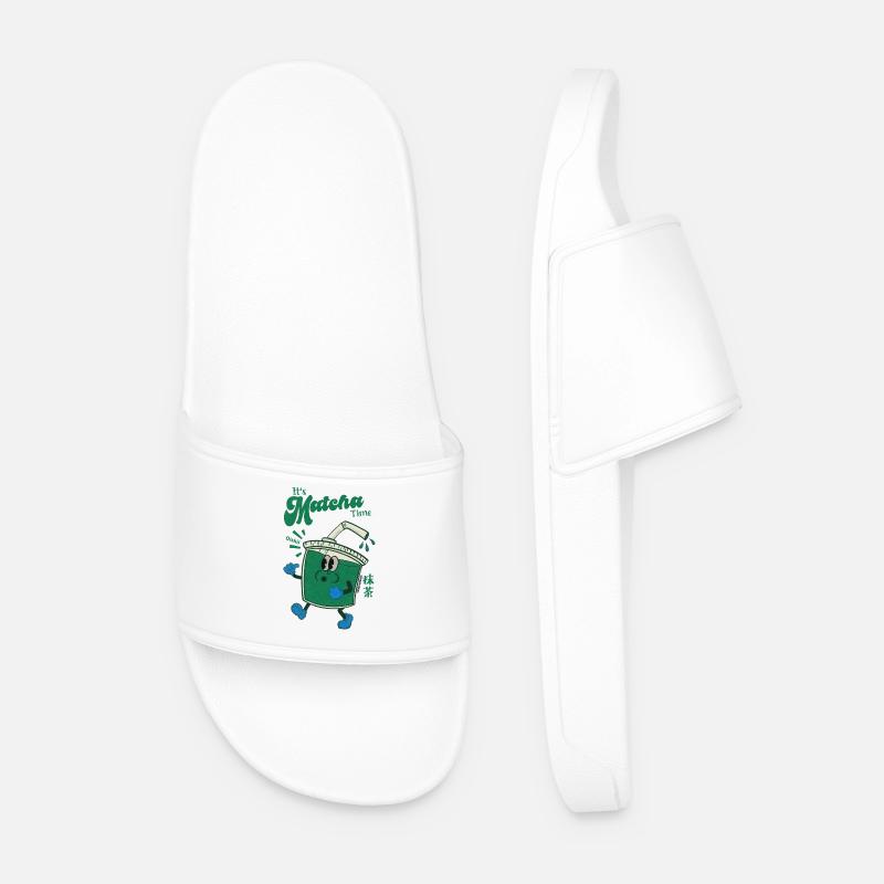 Its Matcha Time - Männer Badelatschen - Weiß