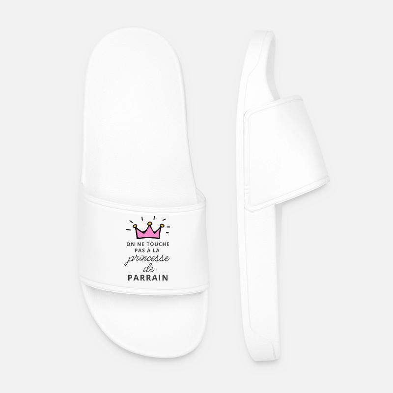 Pate Prinzessin - Männer Badelatschen - Weiß