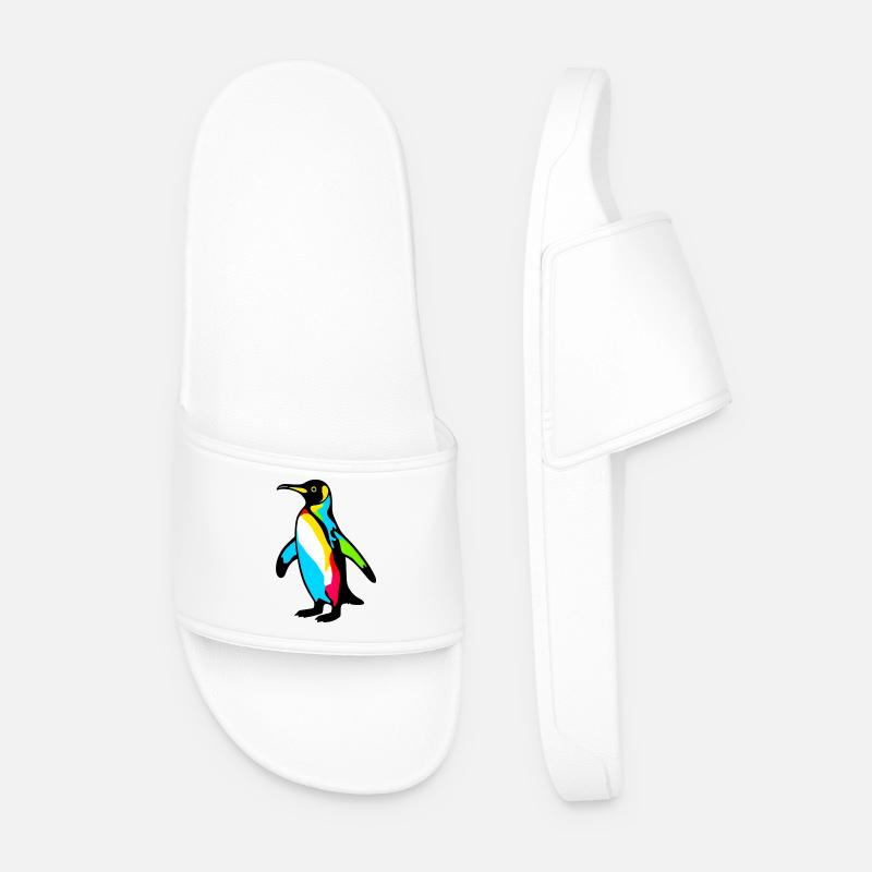 Pinguin - Männer Badelatschen - Weiß