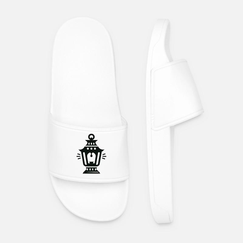 lantern - Men’s Pool Sliders - white