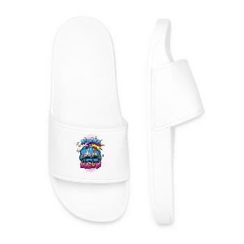 High Spirits - Alpacas in Chill Mode 3 - Men’s Pool Sliders - white - Front