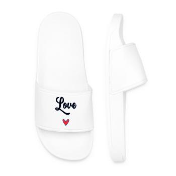 MOTHER'S DAY. HAPPY MOTHER'S DAY. MOM - Men’s Pool Sliders - white - Front