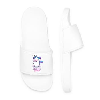 Unicorn Power - Men’s Pool Sliders - white - Front