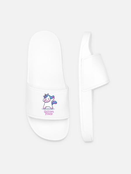 Unicorn Power - Men’s Pool Sliders - white