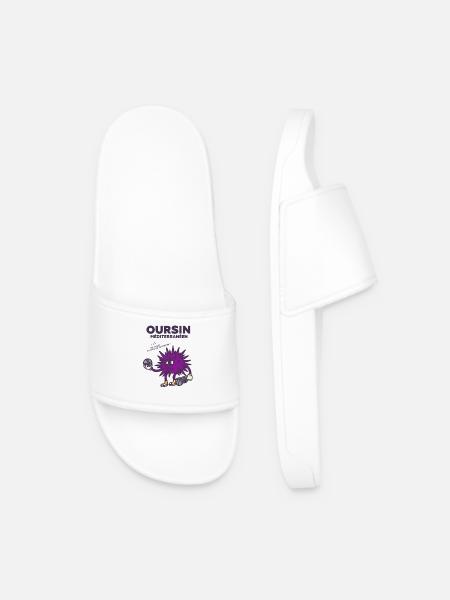 Oursin pétanque méditerranéean - Claquettes Homme - blanc