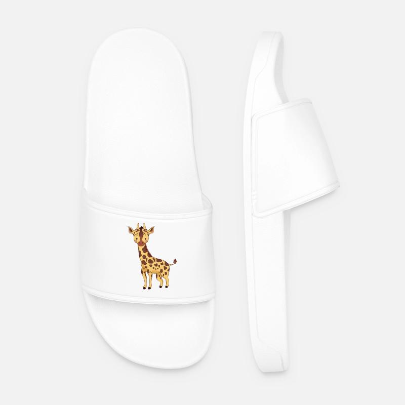 Giraffe - Männer Badelatschen - Weiß