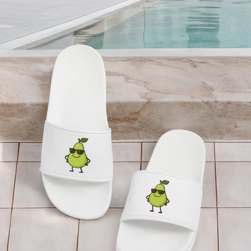 Pear Comic Cool Men’s Pool Sliders