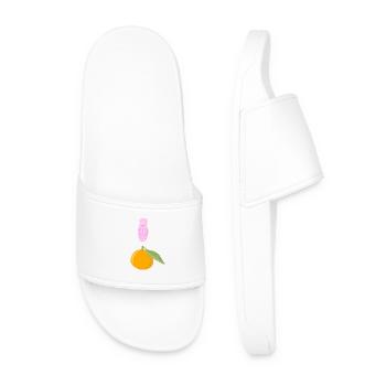 Cigale Rose et Clémentine - Claquettes Homme - blanc - Devant