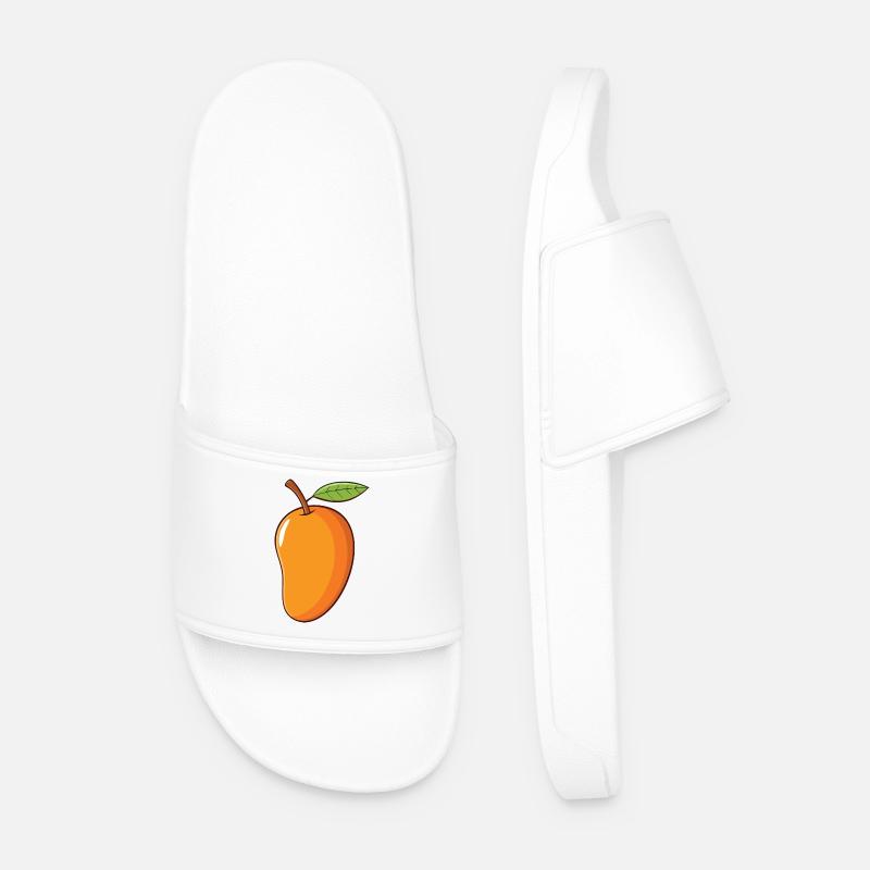 Mango 🥭 - Men’s Pool Sliders - white