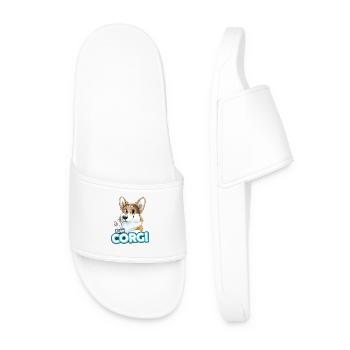 TEAM Corgi - tricolor - Men’s Pool Sliders - white - Front