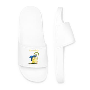 Magic Chick Spell Design - Men’s Pool Sliders - white - Front