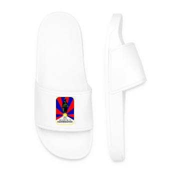 People's Union for the Independence of Tibet - Men’s Pool Sliders - white - Front