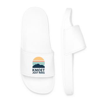 Kmoet just nothing, Dialecte anversois Chemises - Claquettes Homme - blanc - Devant