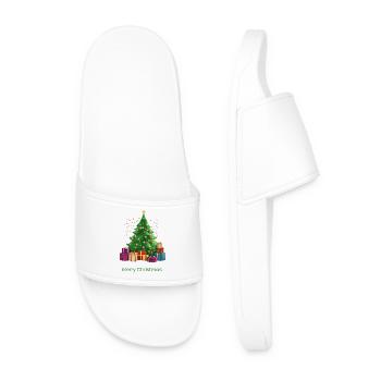 Merry_Christmas_-1- - Claquettes Homme - blanc - Devant