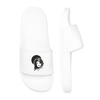 Frauengesicht_003 - Claquettes Homme - blanc - Devant