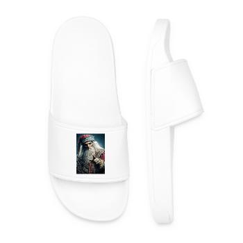 Effrayant Noël Krampus Santa - Claquettes Homme - blanc - Devant