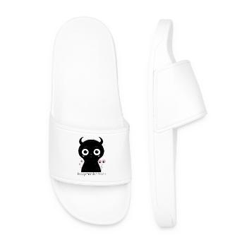 Mitternachts-Panda-Augen-Anhänger - Männer Badelatschen - Weiß - Vorne