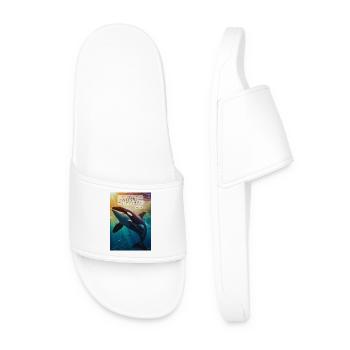 Orca Underwater Hope Verse - Men’s Pool Sliders - white - Front