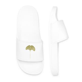 Feuille de ginkgo - Claquettes Homme - blanc - Devant
