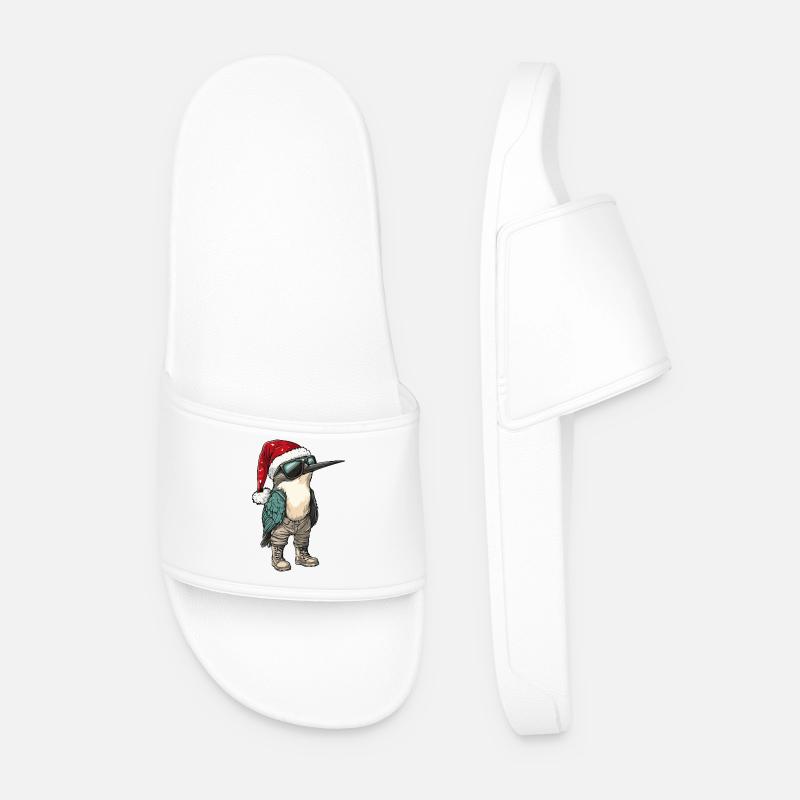 Kolibri Vogel Weihnachten Winter - Männer Badelatschen - Weiß