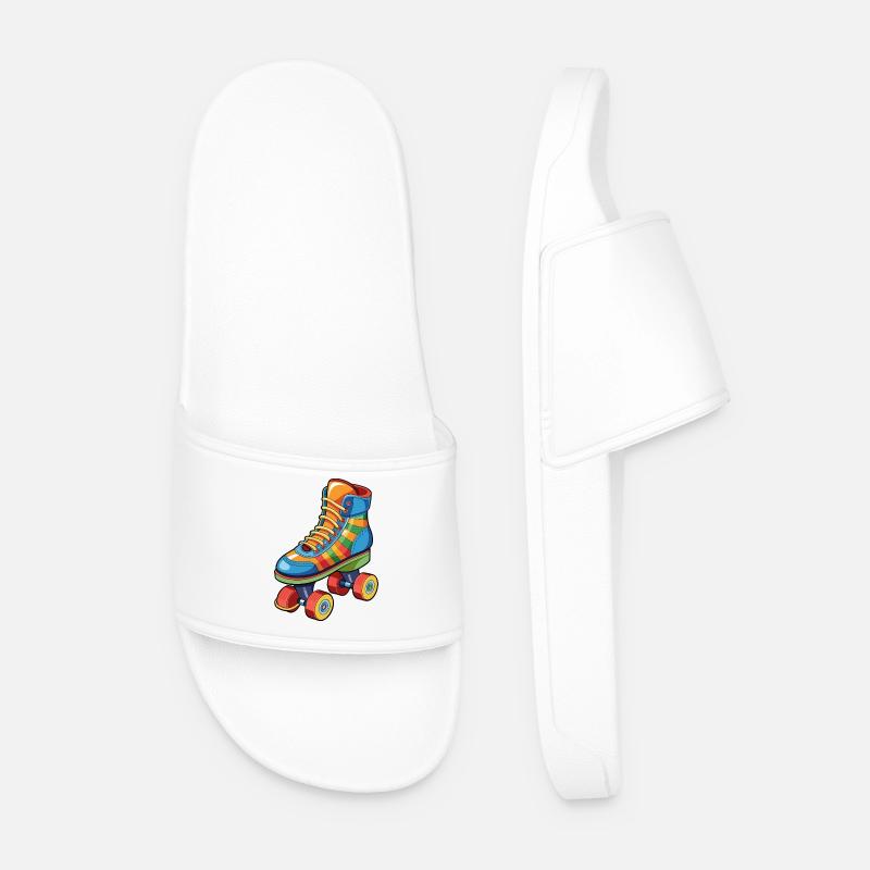 Rollschuh - Männer Badelatschen - Weiß