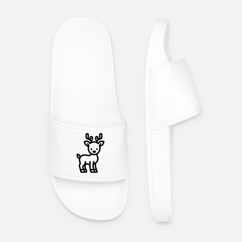 deer - Men’s Pool Sliders - white