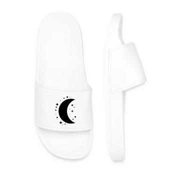 Lune et étoiles - Claquettes Homme - blanc - Devant