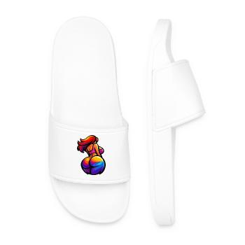 Female Forms - Men’s Pool Sliders - white - Front