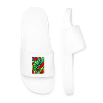 chameleon - Men’s Pool Sliders - white - Front