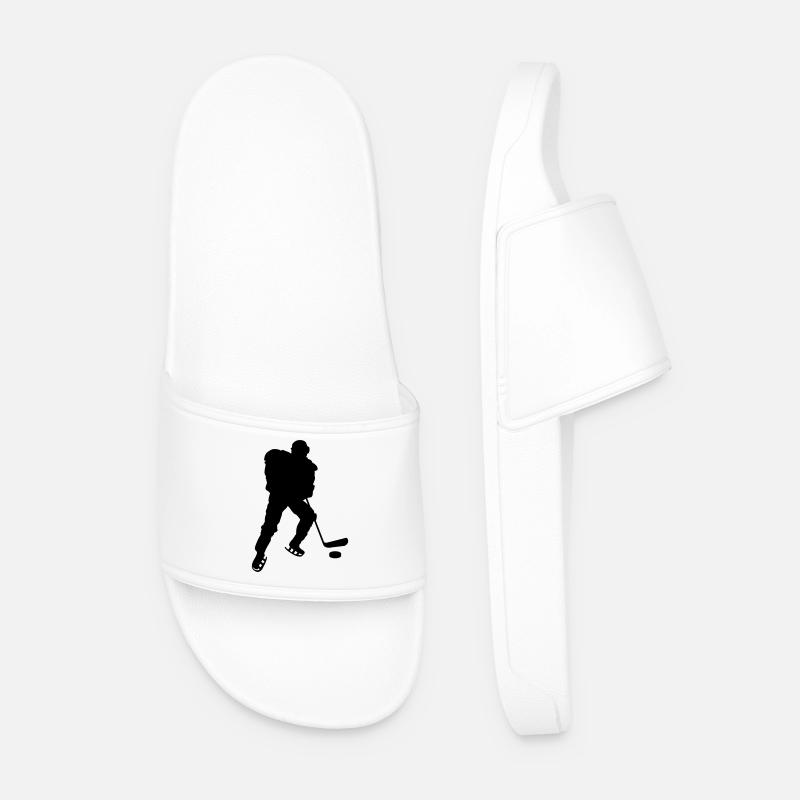 Hockey Player - Männer Badelatschen - Weiß
