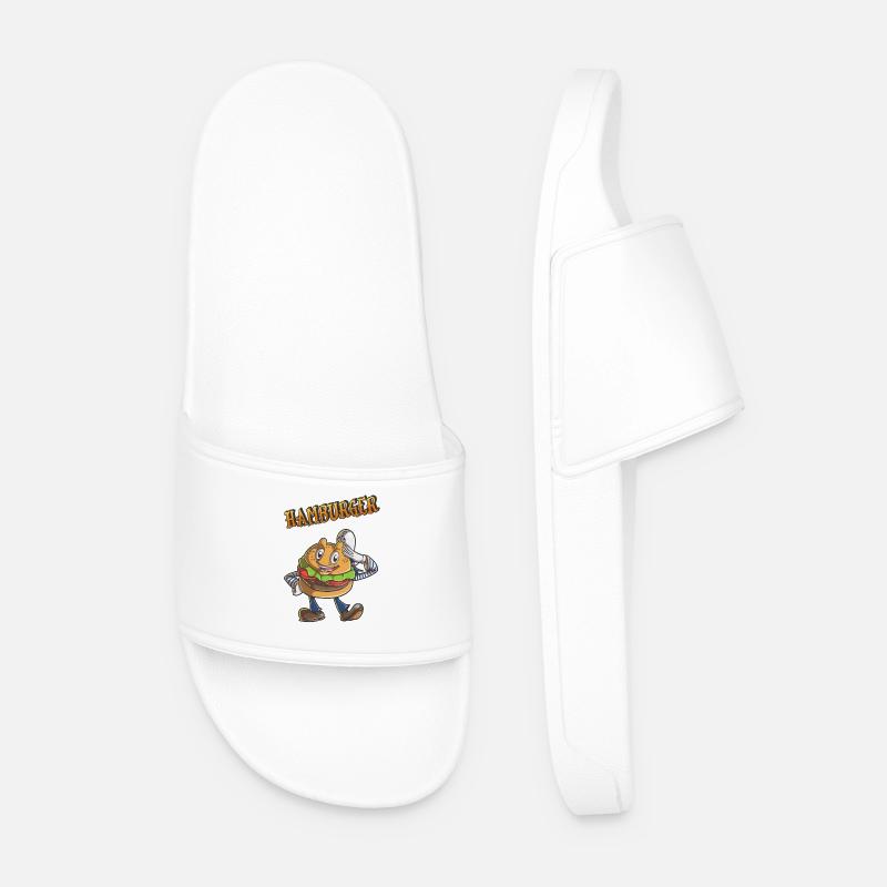 hamburger - Men’s Pool Sliders - white