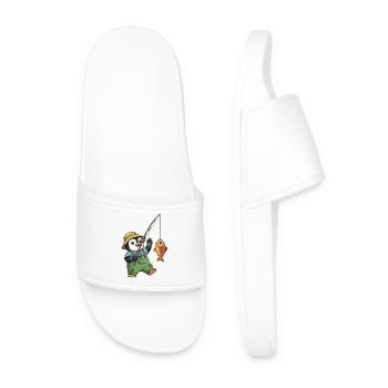 Penguin Angler - Men’s Pool Sliders - white - Front