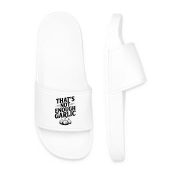 That's Not Enough Garlic - Men’s Pool Sliders - white - Front