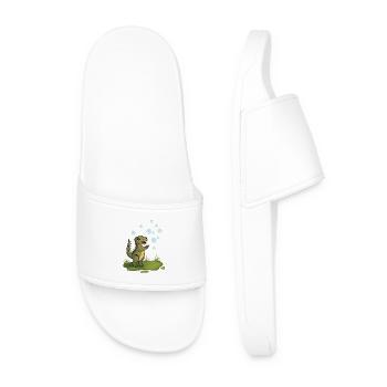 Dino bubble magic - Men’s Pool Sliders - white - Front